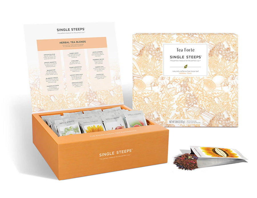 Single Steeps® Tea Chest Herbal Tea Assortment